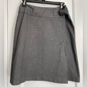 Old Navy Stretch Gray Flat Gray Wrap Mini Skirt, Sz: 4